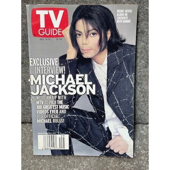 TV Guide Dec 4-10 1999 Michael Jackson Greatest Music Videos - Picture 1 of 2